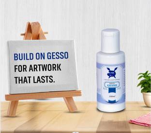 UVID ART AND CRAFT SUPPLIES UVID Premium White Gesso - Acrylic Primer for Canvas, 100ml White Gesso for Canvas, Oil Painting