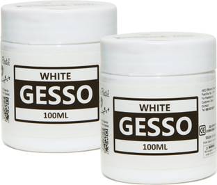 LITTLE BIRDIE Acrylic Gesso, White 100ml x 2, Set of 2 White Gesso for Paint Formulations, Panels