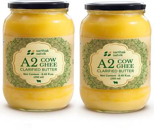Sarthak Satvik A2 Cow Ghee Ghee Glass Bottle