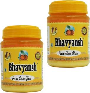 Bhavyansh Pure Cow Ghee For Better Digestion & Immunity, Curd-Churned, Natural & Healthy Ghee Mason Jar