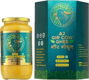 GIRORGANIC GIR COW GHEE 1 LTR Ghee Glass Bottle