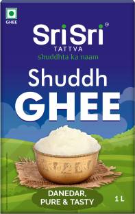 Sri Sri Tattva Shuddh Ghee - Danedar, Pure & Tasty, Ghee 1 L Tetrapack