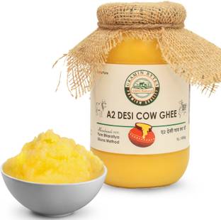 GRAMIN BYTES Gramin A2 Bilona Desi Cow Ghee – 1L Glass Bottle