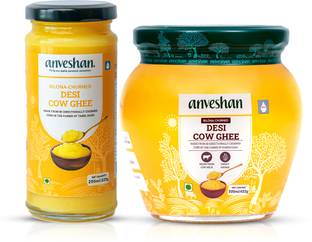 Anveshan A2 Cow Ghee Combo Pack of 500ml + 250ml Mason Jar� Mason Jar
