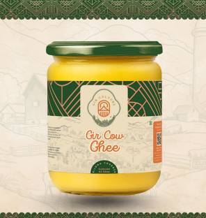 GIR CULTURE A2 Gir Cow Ghee, Vedic Bilona Method of Churning Curd into Butter Pure & Healthy Ghee Mason Jar
