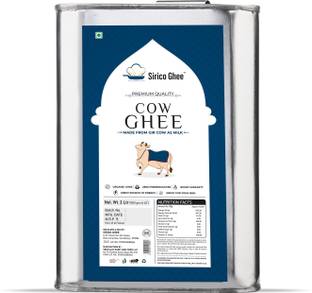 Sirico Ghee PURE A2 GIR COW GHEE Traditional Curd Churned Lab Tested Grass Fed Ghee Ghee Tin