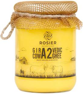 ROSIER A2 Cow Ghee, Traditional Bilona Method, Pure, Natural and Healthy Ghee Ghee Glass Bottle