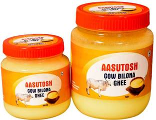 Aasutosh milk product Aasutosh Cow Ghee Twin Jar – 1kg & 500ml Mason Jar