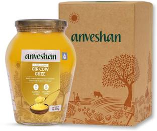 Anveshan Traditional Bilona Method A2 Gir Cow Ghee Glass Bottle