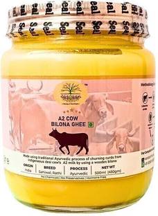 Vardaan Cow Ghee (A2) Bilona Processed 500 ml Ghee Glass Bottle