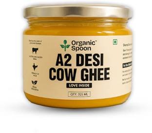 Organic Spoon A2 Desi Cow Ghee I Ghee Glass Bottle