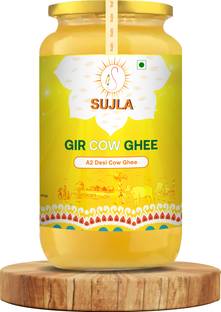 Sujla Gir Cow Pure Ghee | a2 Gir Cow ghee | Desi Ghee | Method Ghee Glass Bottle