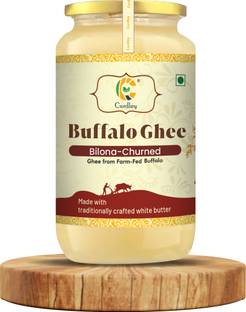 CURDLEY Desi Buffalo Ghee Vedic Bilona Churned | Farm Fresh & Pure Ghee Glass Bottle
