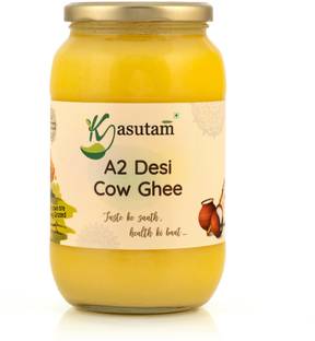 Kasutam A2 Desi Cow Bilona Ghee, Made Ghee Glass Bottle