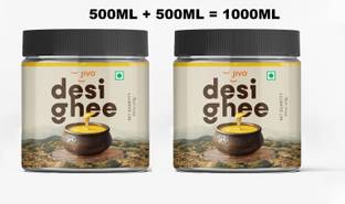 JIVO Ghee 100% Pure, Natural & Healthy Ghee (Each pack 500g) Ghee Plastic Bottle