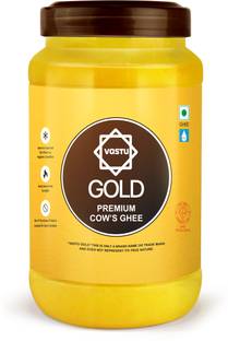 vastu Gold Cow Premium Ghee with Reach Aroma- 1ltr Jar Ghee Plastic Bottle