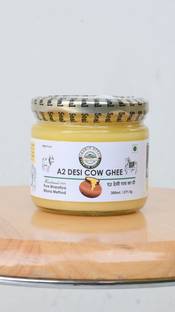 GRAMIN BYTES Gramin A2 Bilona Desi Cow Ghee – 300ml Ghee Glass Bottle