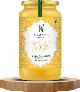 NAMASYA ORGANICS A2 Desi Gir Cow Ghee | Vedic Bilona Method | Pure Desi Ghee | Nutrient-Rich Ghee Ghee Glass Bottle