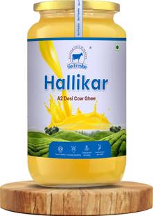 Go Fresho A2 Desi Hallikar Cow Ghee | Pure, Natural and Healthy Ghee Glass Bottle