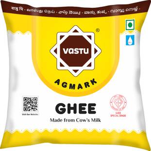 vastu Cow Ghee Organic Pure Ghee 500ML Ghee Pouch