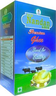 NEW NANDAN GOLD Pure Cow Ghee | Pure Desi Natural Cow Ghee | Rich with Natural Aroma Ghee Box