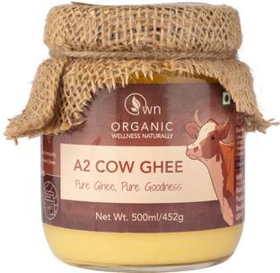 own-organic wellness naturally A2 Cow Ghee 500ml - Organic Wellness Naturally Mason Jar