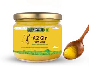 Zoukfarm Shuddh gir cow bilona Ghee Glass Bottle