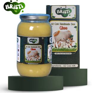mristi A2 Cow Handmade Desi Ghee,Lab Certified,Belona Methood Ghee Glass Bottle