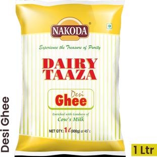 NAKODA Dairy Taaza Cow's Pure Desi Ghee Pouch