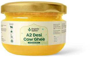 Organic Spoon A2 Desi Cow Ghee I Ghee Glass Bottle