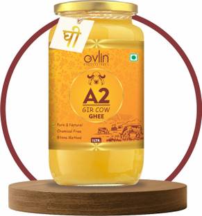 Ovlin A2 Desi Cow | Glass Jar | Bilona Method | Curd-Churned | Pure, Natural & Healthy Glass Bottle