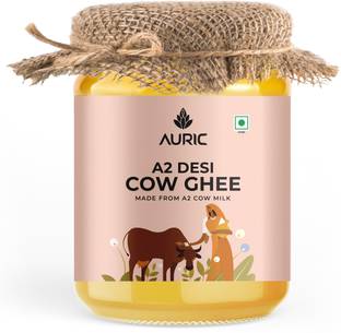 Auric A2 Bilona Desi Cow Ghee - Glass Jar Ghee Glass Bottle