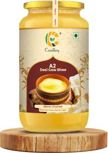 CURDLEY A2 Desi Pure Handmade Cow Ghee | Bilona Method Ghee Glass Bottle