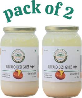 GRAMIN BYTES Buffalo Desi Ghee – 2L Ghee Glass Bottle
