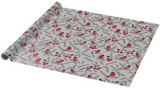 IKEA Gift wrap roll, bird pattern grey, 3x0.7 Mtrs (9.84x2.30 '). Paper Gift Wrapper