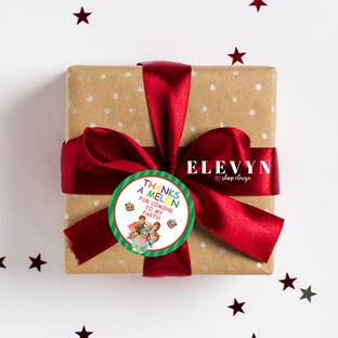 ELEVYN Cocomelon Theme Thank You Return Gift Tags for Birthday Party & Gift Packings Cocomelon Cardstock Gift Wrapper
