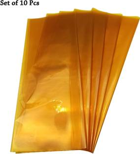 CRAFTWAFT Transparent Yellow Cellophane Sheets Large 20X30 Inch 10 Sheets Clear For Gift Packing, Baskets Hampers, Flowers Bunch Wrapping Gift Wrapper