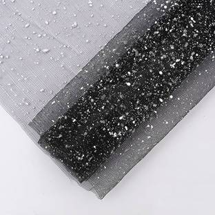 3A Featuretail Black Snow Net Fabric Roll for Flowers/Gift Wrapping & Decoration Polyster Gift Wrapper