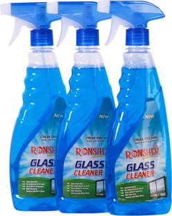 RONSHER Glass Cleaner Pack of 3