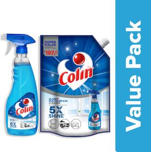 Colin | Glass & Surface Cleaner | Refill 1000ml with Spray 500ml |