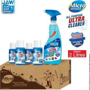 MicroDefence All Purpose Cleaner|Cleans Glass,TV,Stove,Over 150 Objects|4x50ml Conc makes 2L