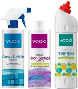 vooki Vooki_Glass, Floor & Toilet bowl Cleaner_500ml_Combo_3