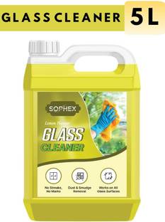 sophex Glass Cleaner Liquid for Home & Office | Streak-Free | 5 Litre Can | Window Care