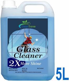 Clean Trove Triple Action formula Anti Streak Anti Fog Anti Scratch glass cleaner 5Ltr.