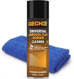 gecko Premium Screen Cleaner Foam Spray Glass Cleaner Streakfree & anti-static LCD/LED