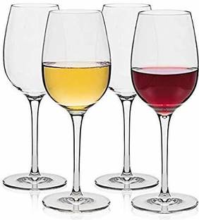 AEZOR (Pack of 4) Glass - Glass SET OF 4 Glass Set Wine Glass
