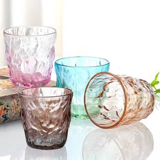 The Better Home (Pack of 4) Cold Drink Glass | Glass Set Water/Juice Glass