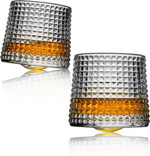 GZ CREATION (Pack of 2) GZ_ASHOK_SQUARE Glass Set Cocktail Glass
