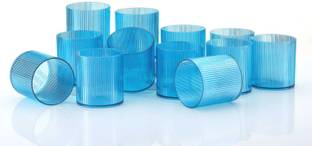 WineBIrd (Pack of 8) R Line Glass Blue PO8 Glass Set Water/Juice Glass