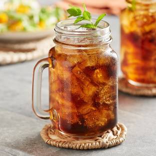 Lenzrite 500ml Drinking Jar / Mason Jar Mug with Handle Glass Water/Juice Glass